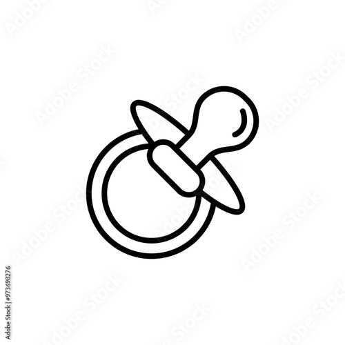 Nipple flat icon. line signs of nipple trendy style illustration for web and app..eps