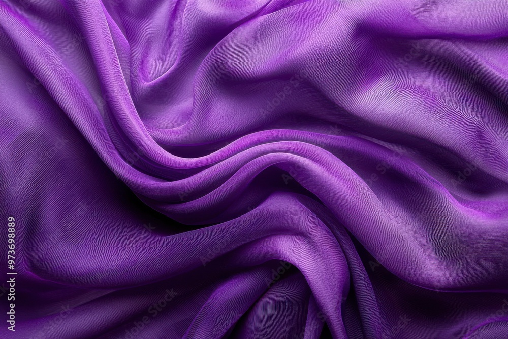 Draped Purple Fabric with Delicate Texture Draped Purple Fabric with Delicate Texture