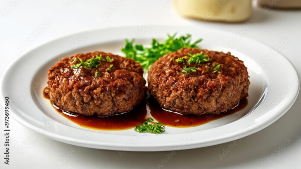 Delicious meatballs with a savory sauce ready to be enjoyed Delicious meatballs with a savory sauce ready to be enjoyed