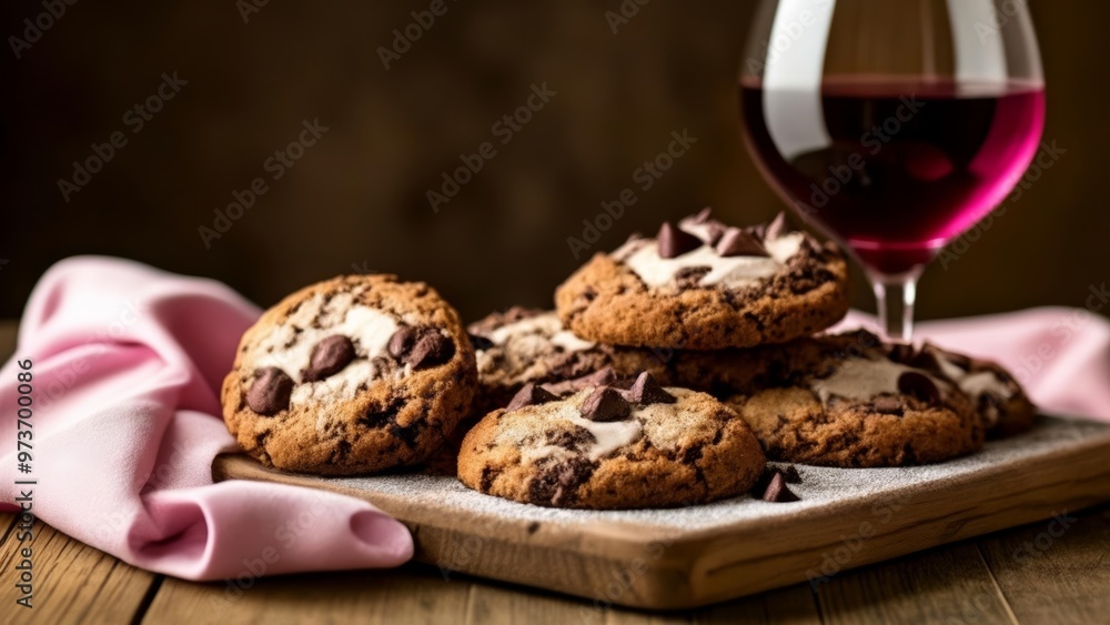Indulgence Wine and Chocolate Chip Cookies Indulgence Wine and Chocolate Chip Cookies
