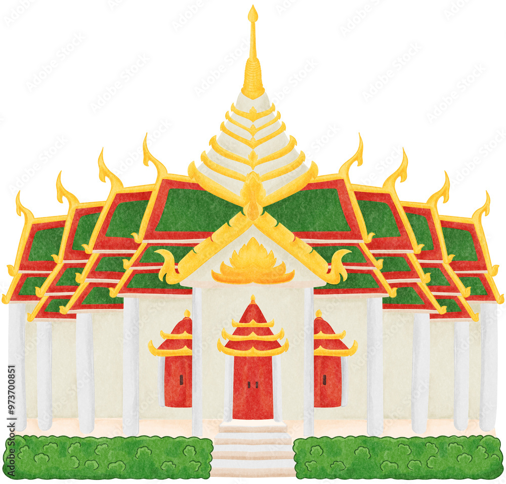 Obraz premium Buddhist temples