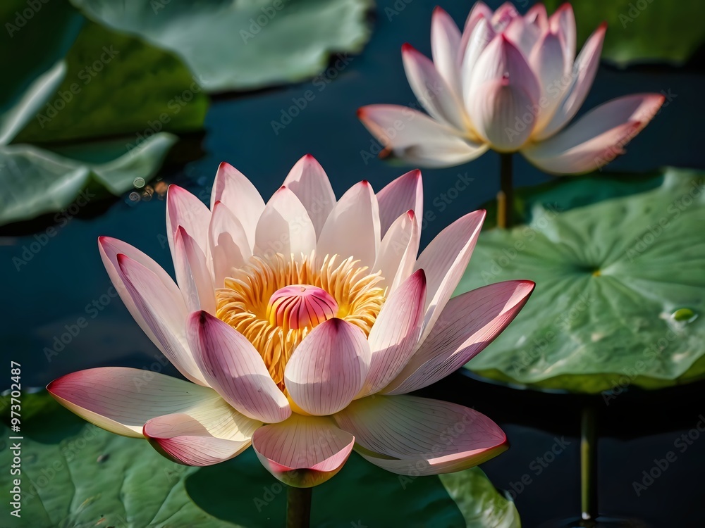 beautiful and stunning lotus flower close up during the day beautiful and stunning lotus flower close up during the day