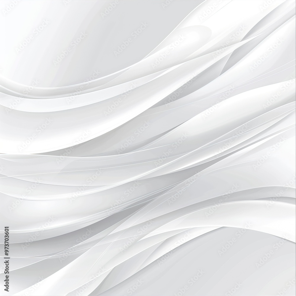 Obraz premium White background abstract with wavy line 