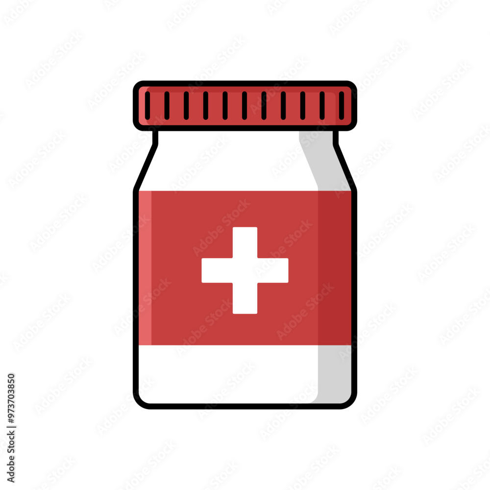Obraz premium medicine bottle icon for app or web