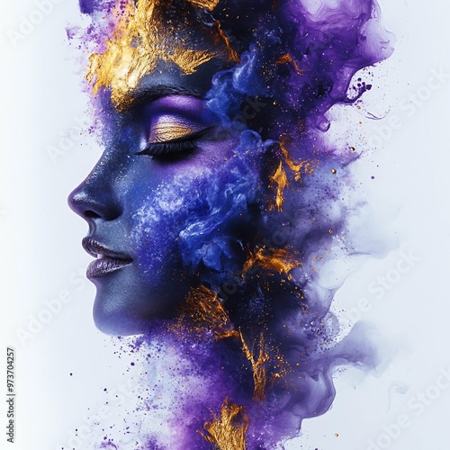 Stylish and modern splash effect art