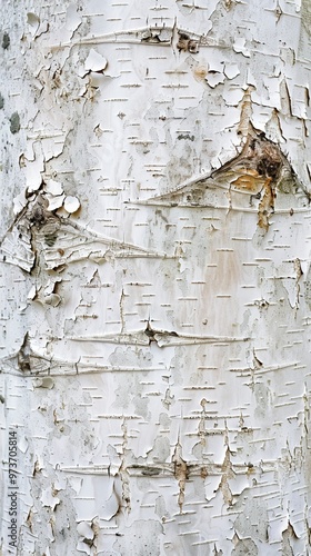 white birtch bark background horizontal  photo