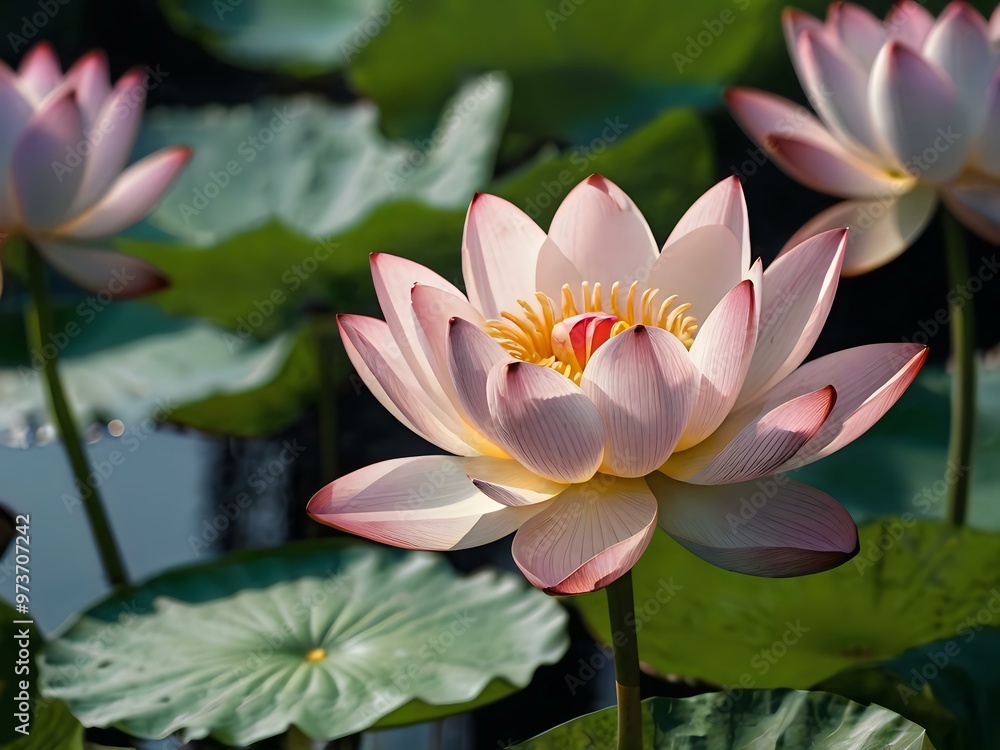 beautiful and stunning lotus flower close up during the day beautiful and stunning lotus flower close up during the day