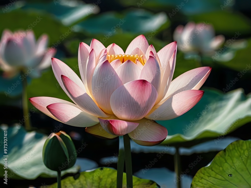 beautiful and stunning lotus flower close up during the day beautiful and stunning lotus flower close up during the day
