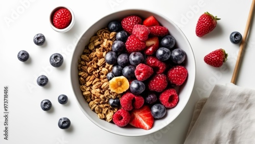  Fresh and vibrant fruit bowl perfect for a healthy start to the day