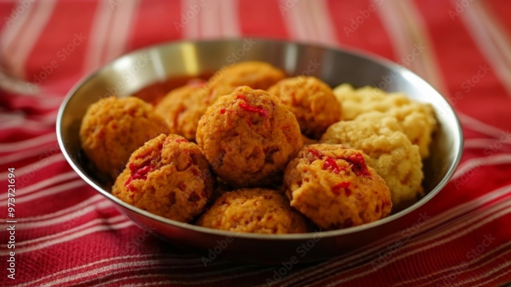 Delicious bitesized treats in a bowl Delicious bitesized treats in a bowl