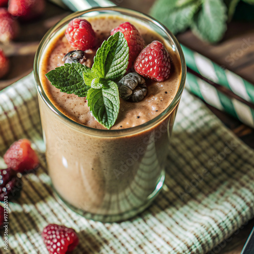 yogurt with strawberriesstrawberry, fruit, food, dessert, smoothie, yogurt, drink, milk, glass, berry, fresh, healthy, sweet, raspberry, delicious, breakfast, cream, cocktail, yoghurt, mousse, red, bl photo