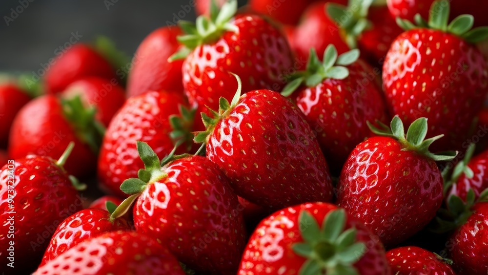 Bright and fresh strawberries perfect for summer Bright and fresh strawberries perfect for summer