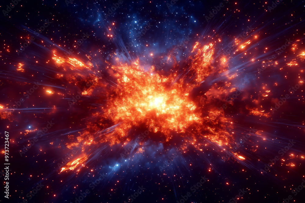 宇宙を照らすスーパーノヴァの壮大な爆発背景 宇宙を照らすスーパーノヴァの壮大な爆発背景