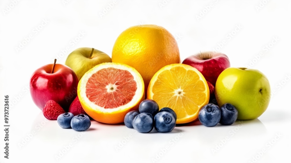 Fresh and vibrant fruits for a healthy diet Fresh and vibrant fruits for a healthy diet