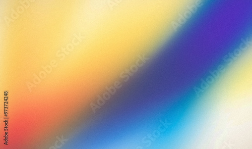 Abstract 80s, 90s retro soft orange blue color glitch grainy gradient backdrop design background. colorful gradient with noisy grainy texture web banner cover, website header, poster cover background.