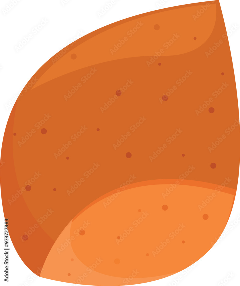 Half sweet potato with orange flesh, usually boiled or baked and eaten as a starchy side dish Half sweet potato with orange flesh, usually boiled or baked and eaten as a starchy side dish
