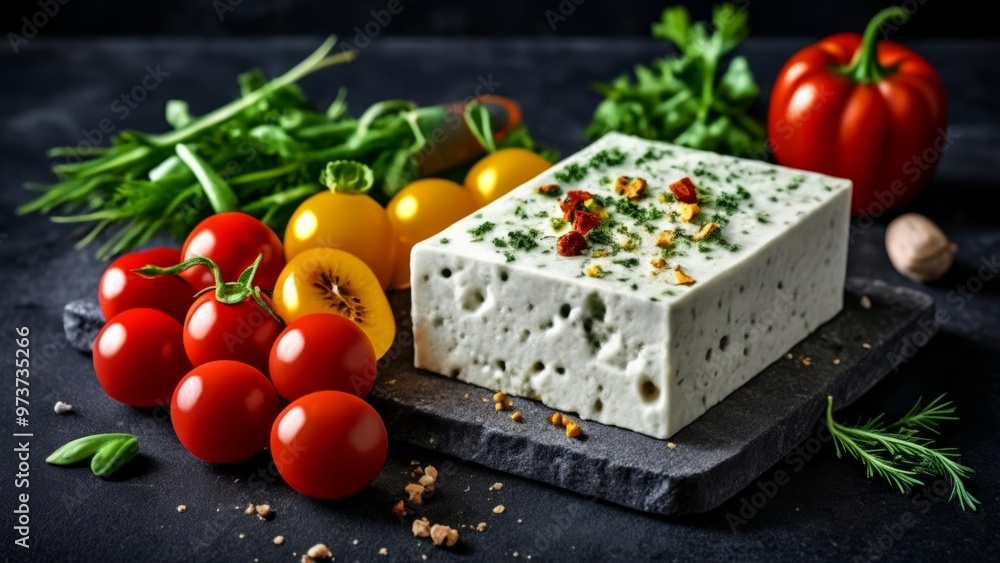 Fresh colorful and appetizing food display Fresh colorful and appetizing food display