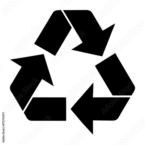 recycle symbol silhouettes vector