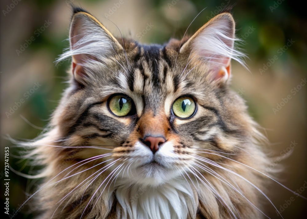 Adorable close-up portrait of a cat's head, showcasing its fluffy whiskers, bright curious eyes, and soft fur, with Adorable close-up portrait of a cat's head, showcasing its fluffy whiskers, bright curious eyes, and soft fur, with