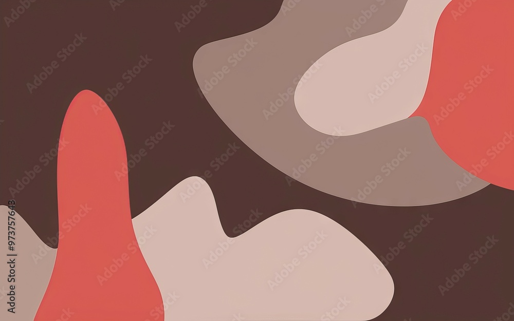 Abstract brown red shapes. Abstract background with organic shapes in brown, red, and pink. Modern design with subtle textures. Abstract brown red shapes. Abstract background with organic shapes in brown, red, and pink. Modern design with subtle textures.
