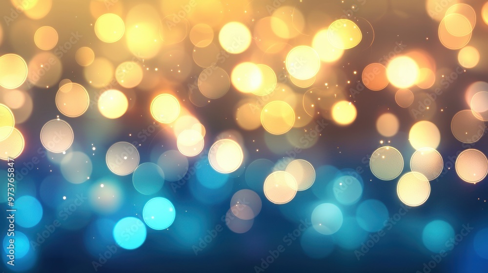 Fototapeta premium Abstract Bokeh Background with Warm and Cool Colors