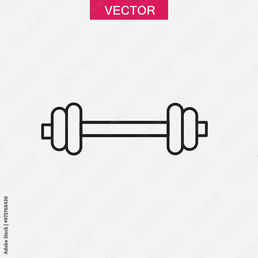 Dumbbells flat icon.vector flat simple illustration for web and app..eps Dumbbells flat icon.vector flat simple illustration for web and app..eps
