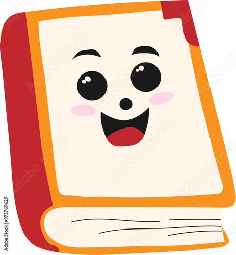 Cute Book Flat design