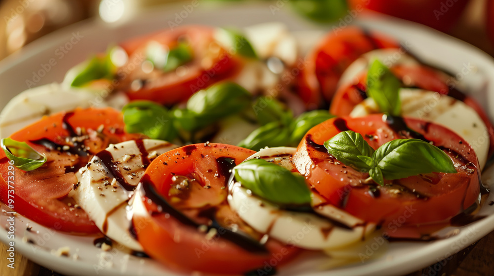 Caprese Salad with Balsamic Glaze Caprese Salad with Balsamic Glaze