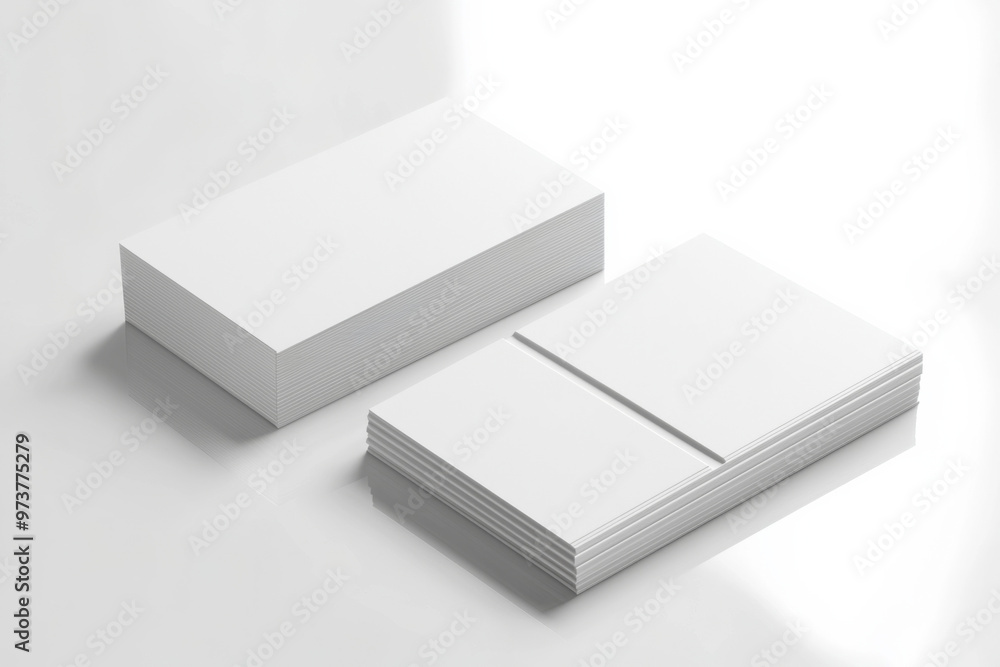 Fototapeta premium Business Card Mockup on Isolated Background created with Generative AI