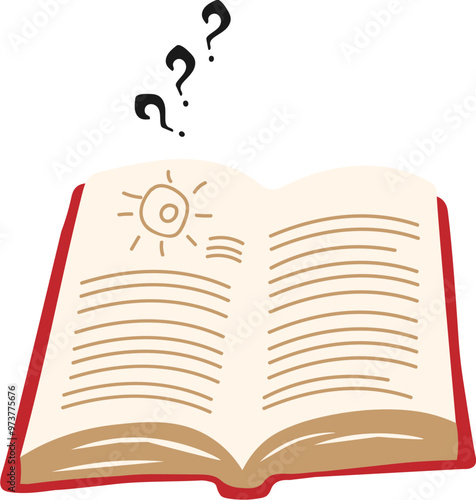 Cute Book Flat design