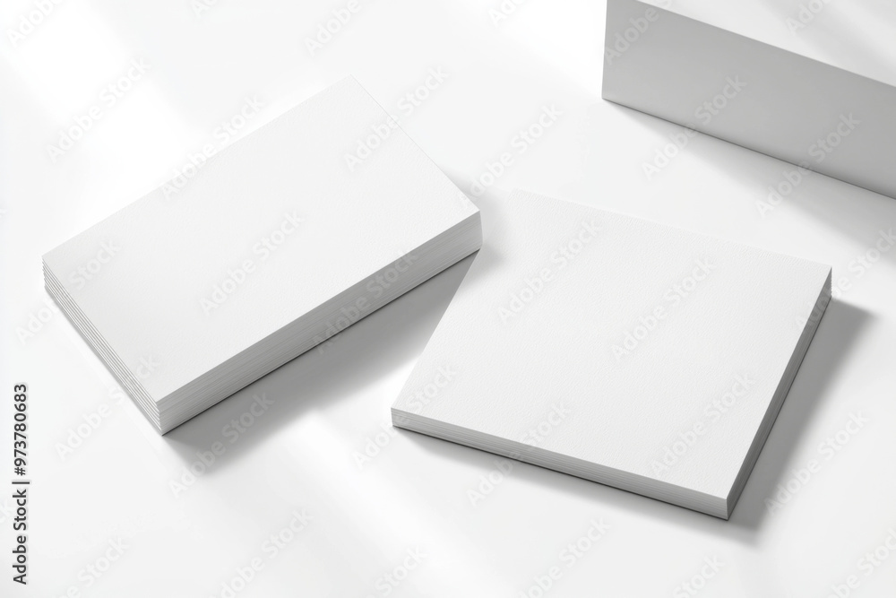 Business Card Mockup on Isolated Background created with Generative AI Business Card Mockup on Isolated Background created with Generative AI