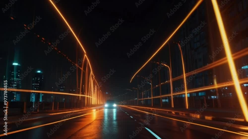 traffic on the bridge at night traffic on the bridge at night