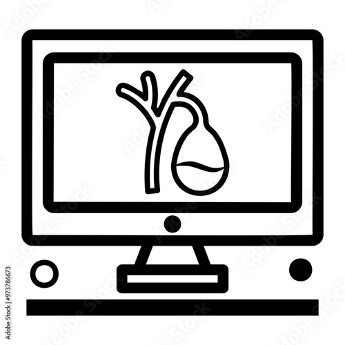gallbladder Line Icon