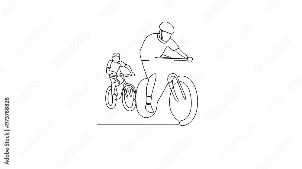 Animated self drawing of the people Sunday morning riding video illustration. Riding themes design with simple linear style video concept design. Good for sports club or education design asset Animated self drawing of the people Sunday morning riding video illustration. Riding themes design with simple linear style video concept design. Good for sports club or education design asset