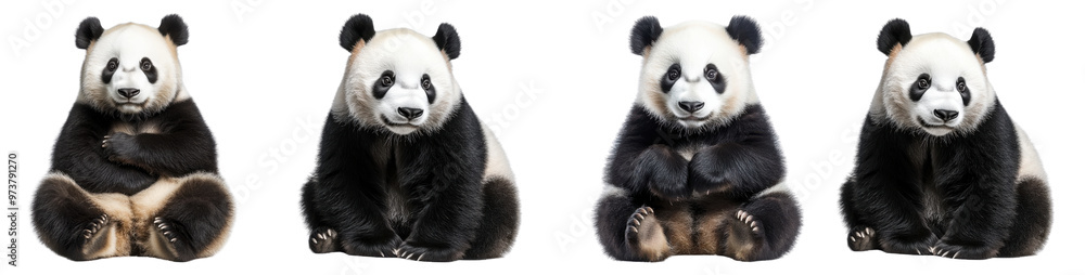 Panda isolated on a transparent background.PNG Panda isolated on a transparent background.PNG