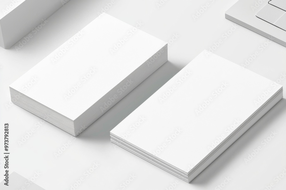 Business Card Mockup on Isolated Background created with Generative AI Business Card Mockup on Isolated Background created with Generative AI