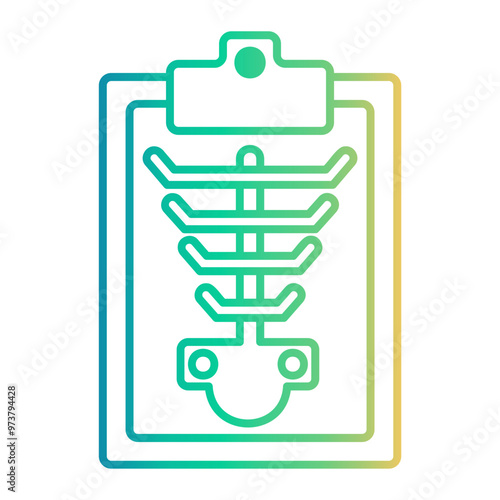 pelvis Line Gradient Icon