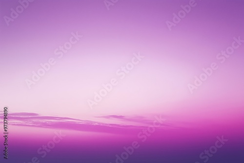 Photography Purple sunset sky with clouds creating a dreamy atmosphere