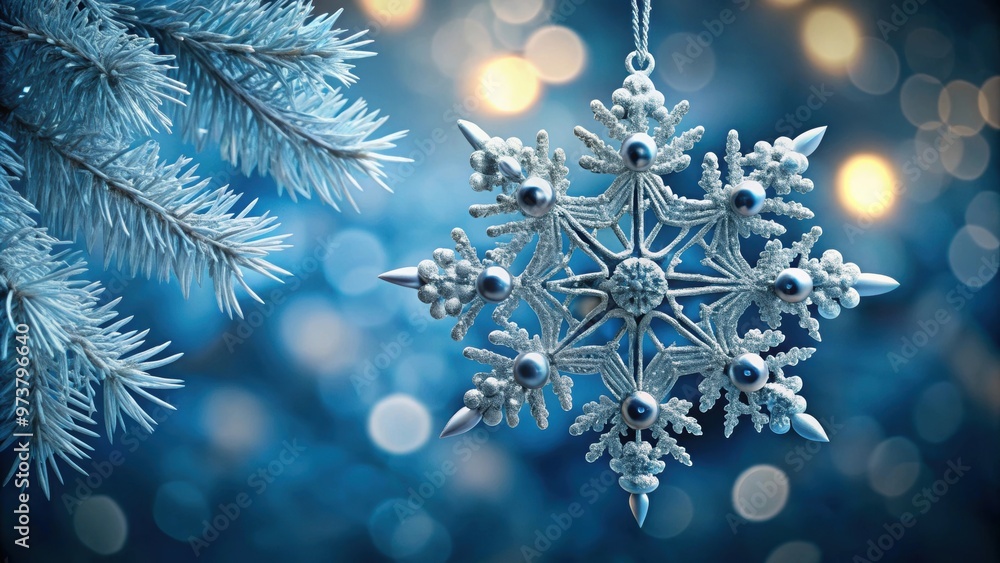 Intricately designed snowflake ornament for Christmas season, winter, holiday, decoration, festive, white, intricate, delicate Intricately designed snowflake ornament for Christmas season, winter, holiday, decoration, festive, white, intricate, delicate