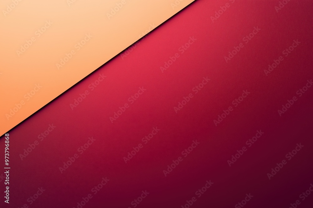 Orange and red background creating diagonal line Orange and red background creating diagonal line