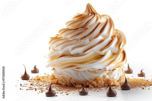 Baked Alaska with toasted meringue photo