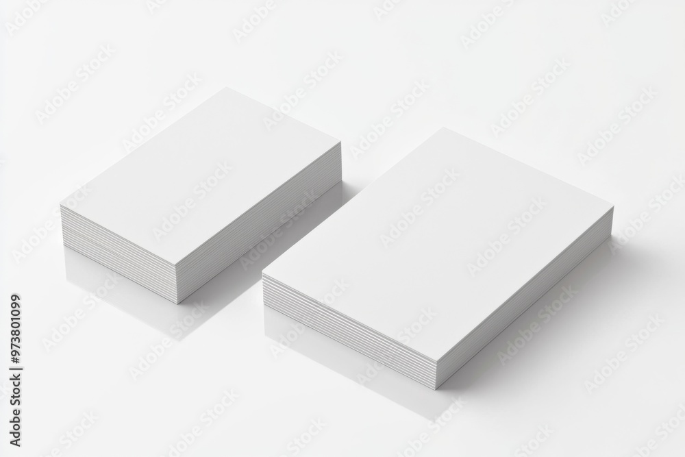 Business Card Mockup on Isolated Background created with Generative AI Business Card Mockup on Isolated Background created with Generative AI