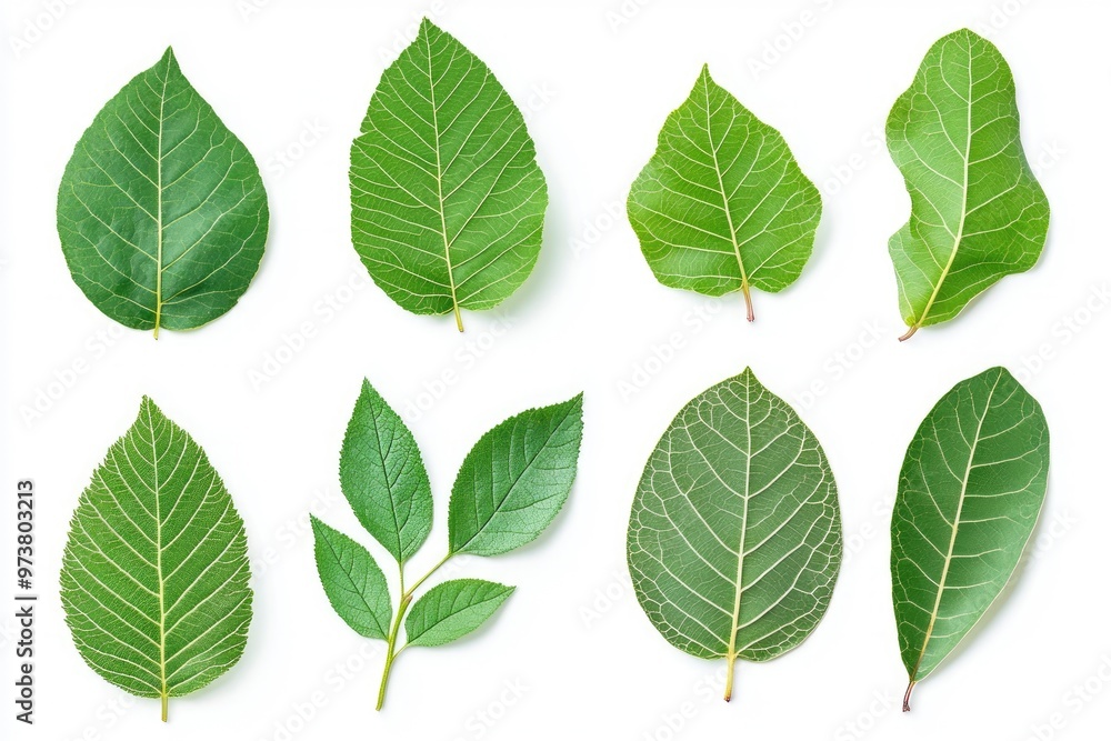 Walnut leaves collection. Leaves top view isolated. Green walnut leaf on white background. Flat lay leaf with clipping path. Full depth of field. Perfect not AI walnut leaf, true photo, ai Walnut leaves collection. Leaves top view isolated. Green walnut leaf on white background. Flat lay leaf with clipping path. Full depth of field. Perfect not AI walnut leaf, true photo, ai