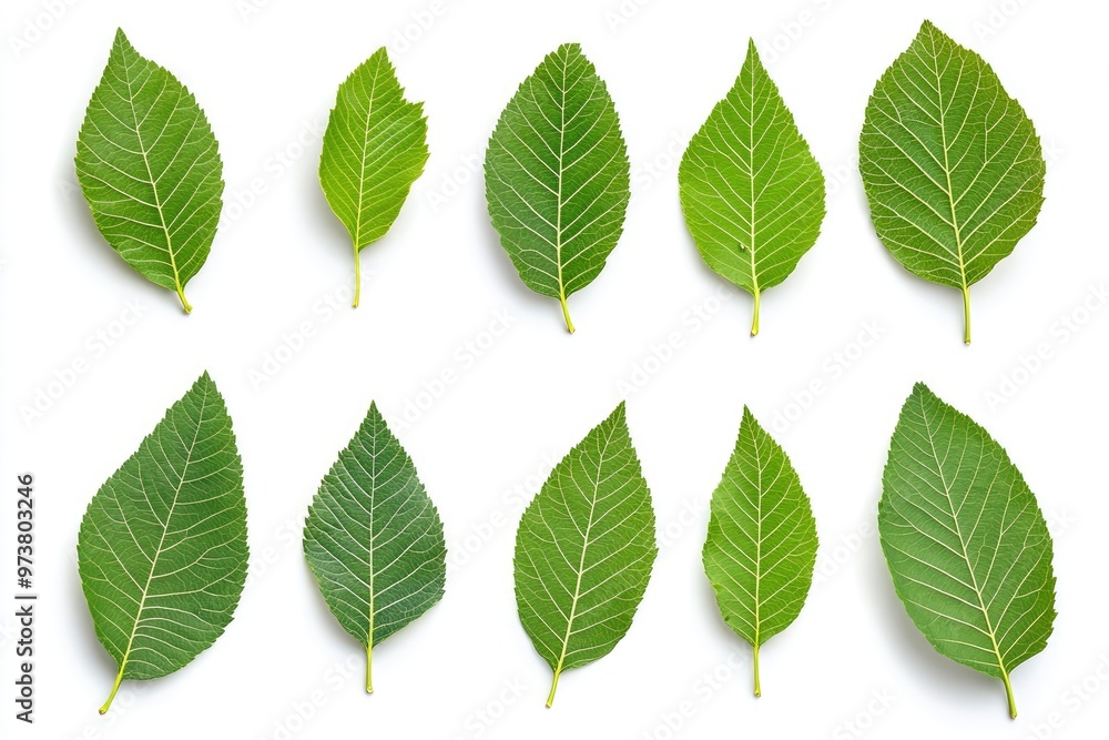 Walnut leaves collection. Leaves top view isolated. Green walnut leaf on white background. Flat lay leaf with clipping path. Full depth of field. Perfect not AI walnut leaf, true photo, ai Walnut leaves collection. Leaves top view isolated. Green walnut leaf on white background. Flat lay leaf with clipping path. Full depth of field. Perfect not AI walnut leaf, true photo, ai