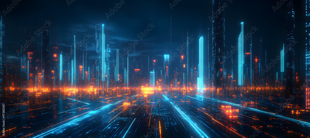 “A Dynamic Cityscape at Night with Streaks of Light”
“A Dynamic Cityscape at Night with Streaks of Light”