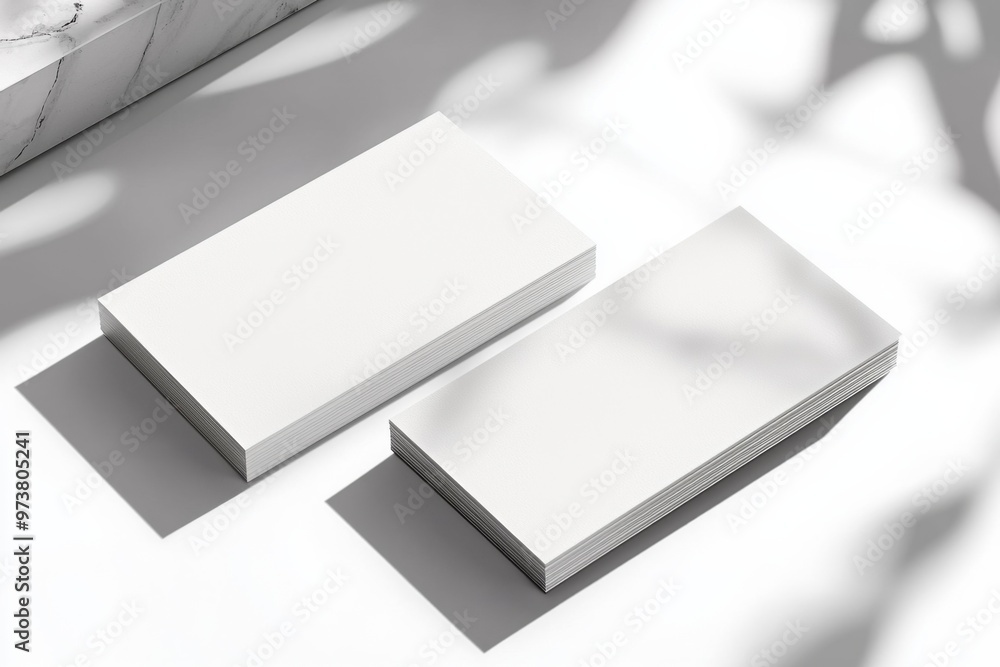 Business Card Mockup on Isolated Background created with Generative AI Business Card Mockup on Isolated Background created with Generative AI