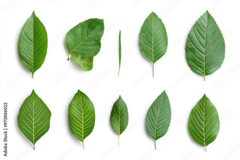 Walnut leaves collection. Leaves top view isolated. Green walnut leaf on white background. Flat lay leaf with clipping path. Full depth of field. Perfect not AI walnut leaf, true photo, ai Walnut leaves collection. Leaves top view isolated. Green walnut leaf on white background. Flat lay leaf with clipping path. Full depth of field. Perfect not AI walnut leaf, true photo, ai