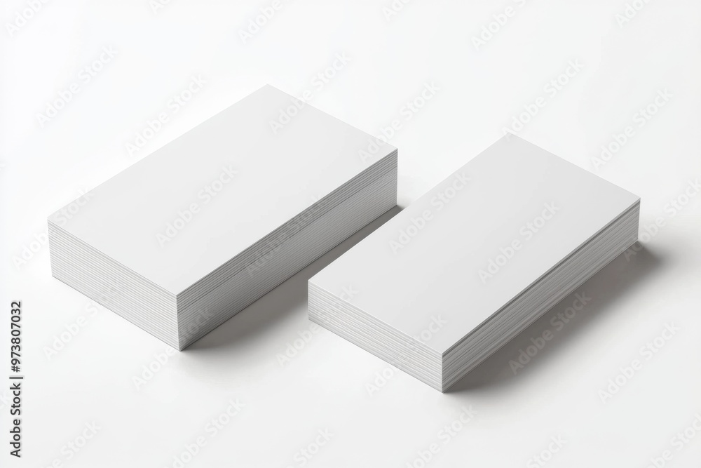 Business Card Mockup on Isolated Background created with Generative AI Business Card Mockup on Isolated Background created with Generative AI