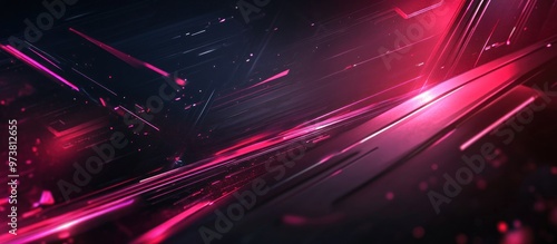 Abstract gaming, Neon Lines background wallpaper AI generated image