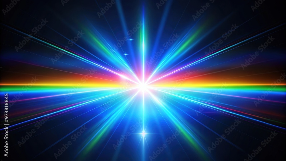 Blue light flare prism rainbow light flares overlay on black background, blue, light, flare, prism, rainbow Blue light flare prism rainbow light flares overlay on black background, blue, light, flare, prism, rainbow